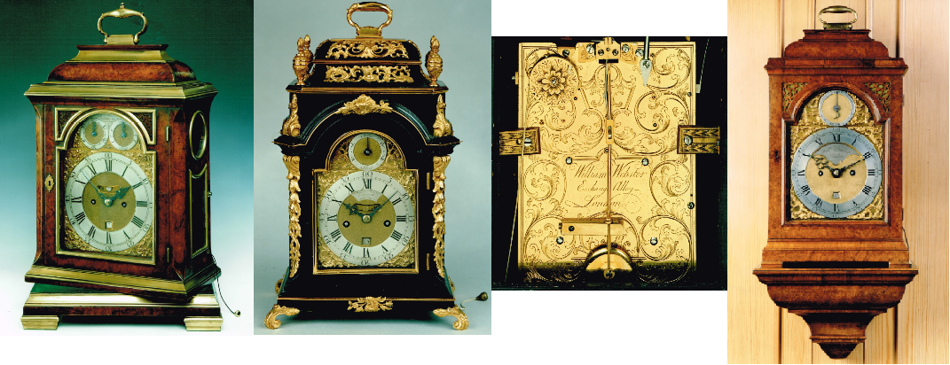 Four clocks by William Webster II