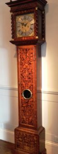Queen Anne walnut longcase clock Carolus Cabrier , London. Raffety Ltd.