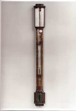 Barometer by Somlavico, with Mother of Pearl Inlay, circa 1840. Raffety Clocks
