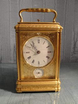 French Carriage Clock by Drocourt, circa 1875. Raffety Clocks