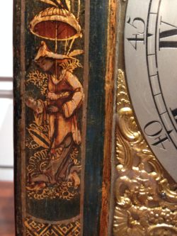 Detail of Lacquerwork on the Parker Bracket Clock. Raffety Ltd.