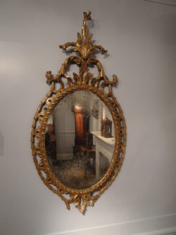 Chippendale Period Oval Mirror. Circa 1760. Raffety Ltd