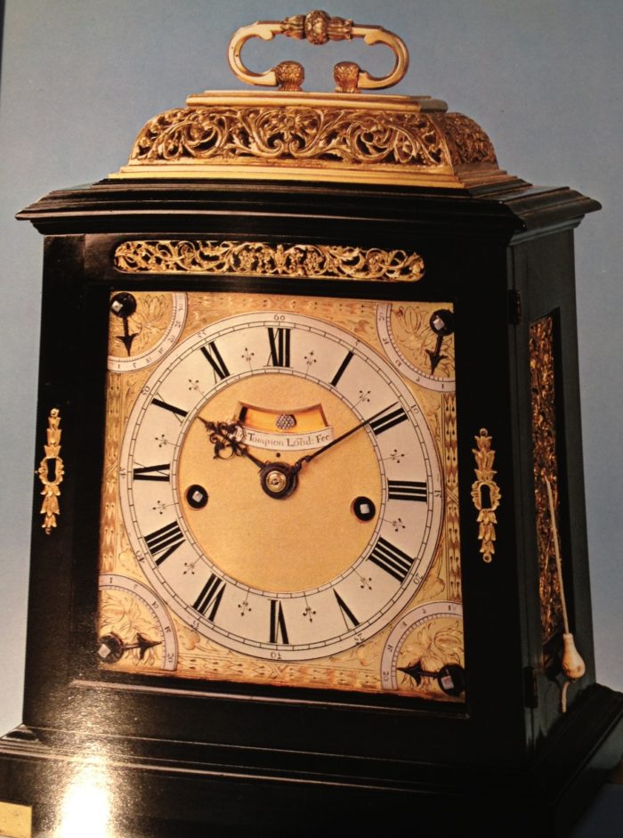 The Sussex Tompion. Repaired by James Gorham in 1834. Photo copyright Christie’s.
