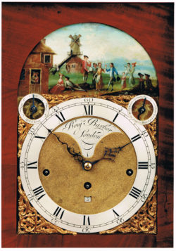 Detail of Musical Automata Bracket Clock by John Barber, circa 1770-1775. One of the clocks to be shown at Design Shanghai. Raffety Ltd.
