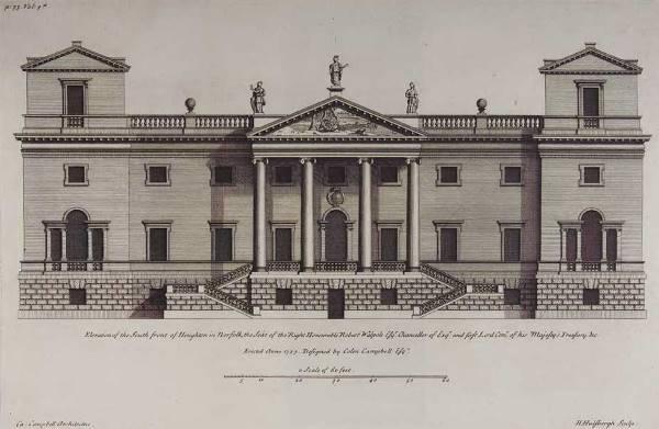 Design for Houghton Hall by Colen Campbell.