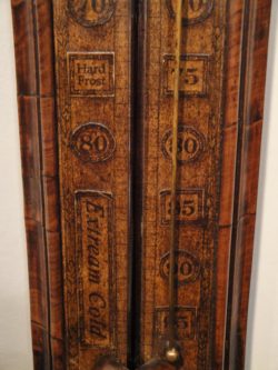 Detail of Royal Society Scales, Unsigned Stick Barometer,