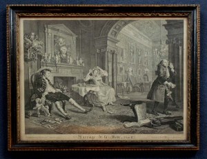 William Hogarth, Marriage a la Mode, plate 2. Circa 1745. Courtesy Isaac & Ede, London.