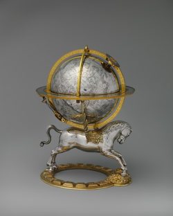 Celestial Globe with clockwork by Gerhard Emmoser, c.1579.
