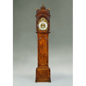 18TH CENTURY ANTIQUE WALNUT LONGCASE CLOCK BY JAMES BLACKBOROW OF LONDON