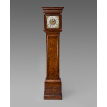 18TH CENTURY ANTIQUE WALNUT LONGCASE CLOCK BY JONATHAN LOWNDES OF LONDON