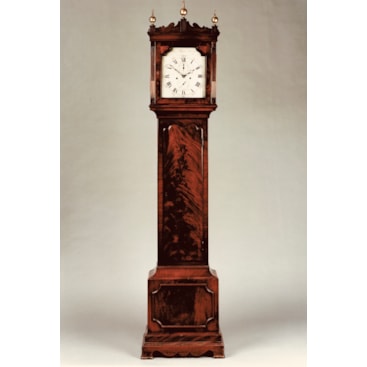 ANTIQUE GEORGE III MAHOGANY LONGCASE CLOCK BY SAMUEL HUNTER OF ISLINGTON LONDON